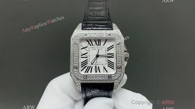 Cartier Santos 51*41.3mm for Men 44.2*35.6mm for Women 2824 Movement Couple Watch